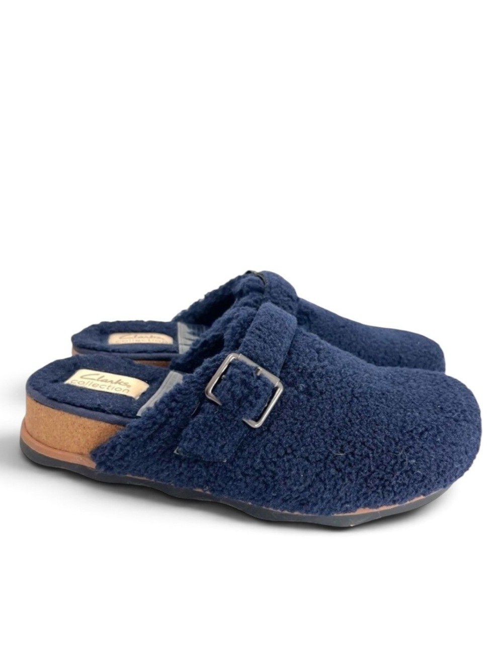 Clarks Brynn Slide Navy Textile